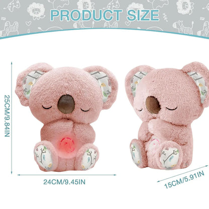 1Pc Evoraco Breathing Koala Plush - Soothing Stuffed Animal W/ Heartbeat, Anxiety Relief Gift for Birthday & Christmas
