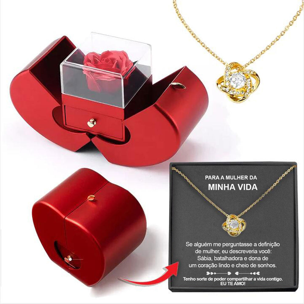 Eternal Rose Necklace Gift Box