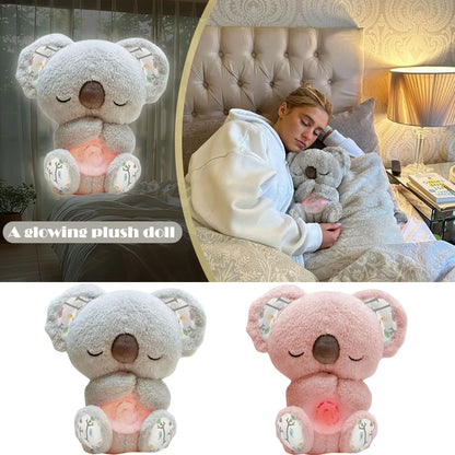 1Pc Evoraco Breathing Koala Plush - Soothing Stuffed Animal W/ Heartbeat, Anxiety Relief Gift for Birthday & Christmas