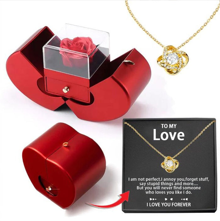 Eternal Rose Necklace Gift Box